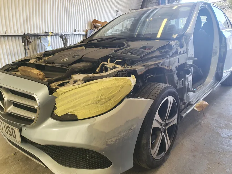Workshop job in progress at JD Autobodywork, Camberwell